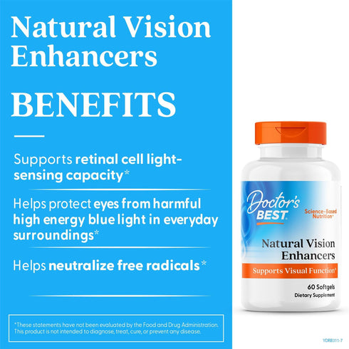 Natural Vision Enhancers 60 Capsules-Doctor's Best-Matakana Pharmacy
